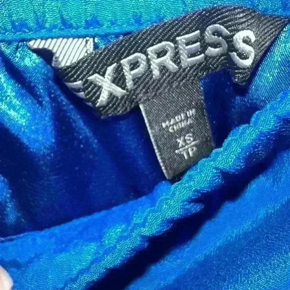 🟠Express Royal Blue Strapless Dress XS - Picture 3 of 5